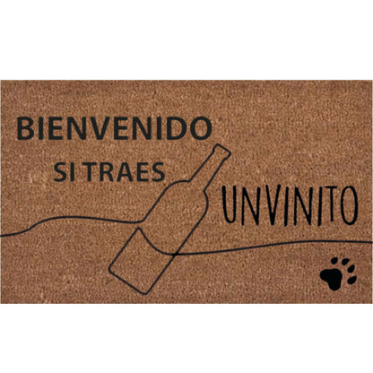 Choapino-limpia-pies-door-mat-Bienvenido-si-traes-unvinito-jpg